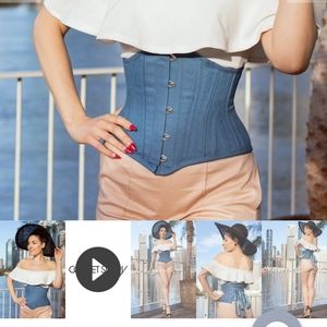 Corset Story Denim Underbust Corset LIKE NEW